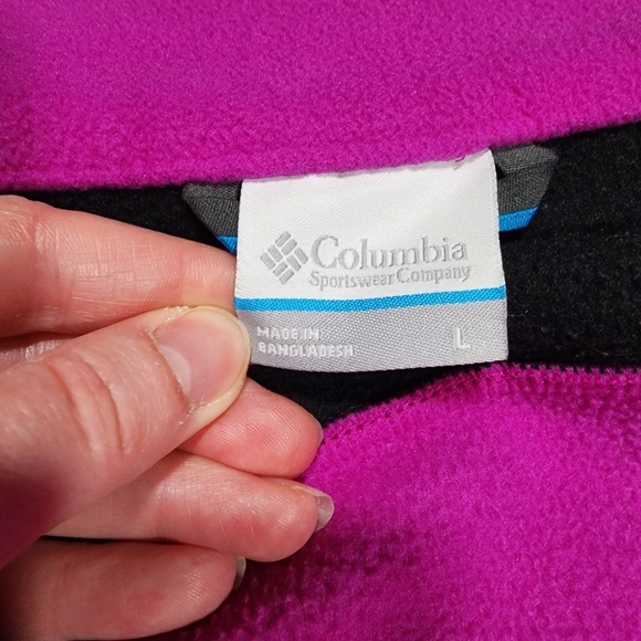 Columbia Jacket sz Large Purple Black - Picture 4 of 4